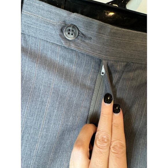 Michael Michael Kors Suit Men 38 Regular Gray Striped Wool Single Breasted - Picture 9 of 15